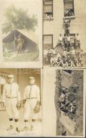 USA militária képeslap tétel katonai témájú lapok és fotólapok 1914-1915-ből, rengeteg tábori kép, k...