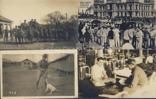 USA militária képeslap tétel katonai témájú lapok és fotólapok 1914-1915-ből, rengeteg tábori kép, k...