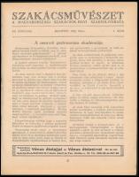 1929 Szakácsművészet A magyarországi szakácsok havi szakfolyóirata VII. évf., 1929. május 4. sz. Kor...