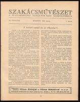 1929 Szakácsművészet A magyarországi szakácsok havi szakfolyóirata VII. évf., 1929. junius 5. sz. Ko...