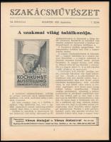 1929 Szakácsművészet A magyarországi szakácsok havi szakfolyóirata VII. évf., 1929. szeptember 7. sz...