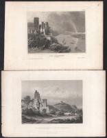 cca 1840-1860 18 db főként német területeket bemutató metszet (der Schreckenstein, Paulinzella, Ruin...