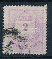 1874 2kr durva gyöngyjavítással (ex Lovász)