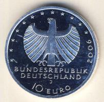 Németország 2006J 10&#8364; Ag "Hanza-városok, hajó" részben aranyozva T:BU