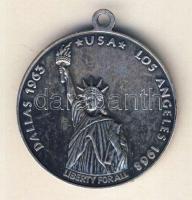 USA 1968. "Robert és John F. Kennedy" Ag emlékérem 9,3g T:2