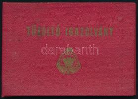 1968 Bp., Tűzoltó igazolvány