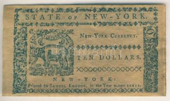 Amerikai Konföderált Államok/New York 1776. 10$ facsimile kiadás T:I