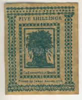 Amerikai Konföderált Államok/Newcastle 1776. 5Sh facsimile kiadás T:I