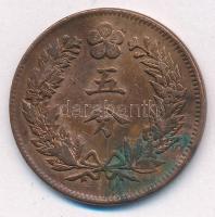 Korea 1898. 5F Cu (7,46g) T:XF Korea 1898. 5 Fun Cu (7,46g) C:XF Krause KM# 1116