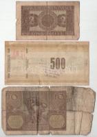 Lengyelország 1940. 10Zl + 1941. 2Zl + 1989. 500Zl utazási csekk T:F-G
Poland 1940. 10 Zlotych + 19...