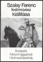 Kratochwill Mimi (Szerk.): Szalay Ferenc festőművész kiállítása. Budapest, Műcsarnok, 1989. július 26- augusztus 27., Mosonmagyaróvár, Városi Művelődési Központ, 1989. szeptember 8-24., Hódmezővásárhely, Tornyai János Múzeum, 1989. dec. 3- 1990. jan. 14. H.n.., 1989, k.n.. Fekete-fehér képekkel, Szalay Ferenc műveinek reprodukcióival gazdagon illusztrált katalógus. Kiadói papírkötés.