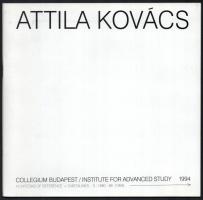 Kovács Attila (1938-2017) képzőművész 2 db katalógusa, egyik dedikált: Attila Kovács. Collegium Budapest / Institute for Advanced Study, 1994. A művész, Kovács Attila (1938-2017) által dedikált! Bp., 1994, Collegium Budapest / Institute for Advanced Study. Angol nyelven. Megjelent 500 példányban. Kiadói papírkötés. + Kovács Attila. Zeichnungen 1964-1988. Kassák Emlékmúzeum 1991. Köln, 1991, Wienand. Német nyelven.