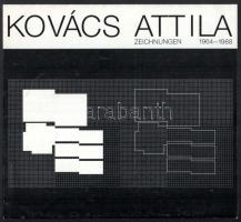 Kovács Attila (1938-2017) képzőművész 2 db katalógusa, egyik dedikált: Attila Kovács. Collegium Buda...