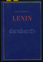 Majakovszkij, Vlagyimir Vlagyimirovics: Lenin. Ford.: Radó György. Az eredeti linóleummetszeteket Raszler Károly készítette. Bp., 1962, Magyar Helikon. Kiadói egészbőr-kötés, a gerincen kis kopásnyomokkal. Számozott (671./800) példány. Csak 800 példány bőrkötéses!