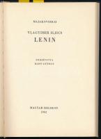Majakovszkij, Vlagyimir Vlagyimirovics: Lenin. Ford.: Radó György. Az eredeti linóleummetszeteket Ra...
