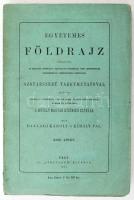 Ballagi Károly - Király Pál: Egyetemes földrajz I. köt. Tekintettel az országok természeti, politikai és társadalmi, ipari, kereskedelmi, közlekedési és közművelődési viszonyaira. Szótárszerű tárgymutatóval ellátott földirati kézikönyv újságolvasók, kereskedők, iparosok, gazdák és általában a művelt magyar közönség számára. I. kötet. Pest, 1871, Athenaeum, IV+435 p. Kiadói papírkötés, részben hiányos gerinccel, szakadt borítóval, foxing foltos borítóval.