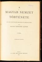 Olysói Gabányi János: A magyar nemzet története I-II. köt. Bp., 1927., M. Kir. Honvéd Minister, (Stephaneum-ny.), 200 p.+ 3 t. ; 288 p.+ 2 t. Átkötött félvászon-kötés, kopott borítókkal.