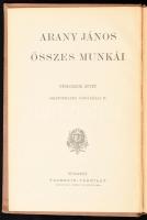 Arany János összes művei VIII. köt. Aristophanes vígjátékai II. Bp.,én.,Franklin, XLVII+522 p. Kiadó...