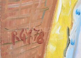 Rózsahegyi György (1940-2010): Önarckép. Olaj, vászon. Jelzett 50x60 cm