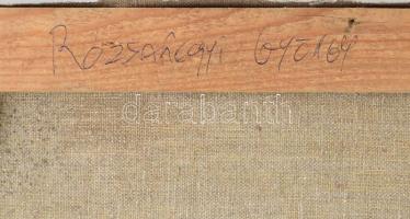 Rózsahegyi György (1940-2010): Önarckép. Olaj, vászon. Jelzett 50x60 cm