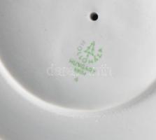 Hollóházi kétfüles urnaváza. Kézzel festett, jelzett, minimális kopással 29 cm