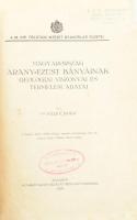 Pálfy Móric: Magyarország arany-ezüst bányáinak geológiai viszonyai és termelési adatai. M. Kir. Földtani Intézet Gyakorlati Füzetei. Bp., 1929., M. Kir. Földtani Intézet,(Stádium-ny.), 94+1 p. Átkötött modern papírkötésben, foltos lapokkal.