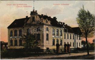 1908 Svinov, Schönbrunn; (Österreichisch-Schlesien) Deutsche Volksschule / German school