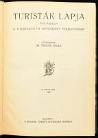 1939 Turisták Lapja 51. évfolyam bekötve Bp., MTE, korabeli félvászon kötésben