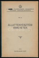 Kachelmann Curt: Állattenyésztési ismeretek. IV. Ló és sertéstenyésztési, állategészségi ismeretek. Szarvas, 1941, "Szarvas Közlöny", 204 p. Kiadói félvászon-kötésben