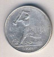 Szovjetunió 1924. 50k Ag T:3-/3 ph