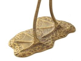 Ismeretlen szobrász: Nagyméretű bronz flamingó pár, jelzés nélkül, jó állapotban, m: 51-56 cm