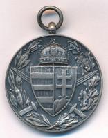 1929. "Magyar Háborús emlékérem kardokkal, sisakkal" ezüstözött, jelzett bronz kitüntetés ...