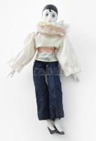 Porcelán fejű és végtagú baba 35 cm