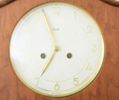 Mauthe art deco felesütős falióra, inga járatos, működő, szép állapotban, kis karccal 34x44 cm