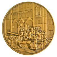 Ausztrália 2016. "Az 1956-os forradalom 60. évfordulójára" bronz emlékérem dísztokban (50mm) T:UNC Ausralia 2016. "Commemorating the 60th Anniversary of the Hungarian Revolution 1956" bronze commemorative medallion in case (50mm) C:UNC