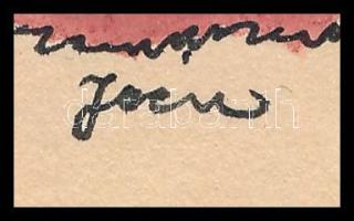 Olvashatatlan jelzéssel, 1900 körül: Illusztráció. Tus, akvarell, papír. 22,5x15 cm