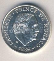 Monaco 1989. 100F Ag "40. uralkodói évforduló" T:BU kis ph