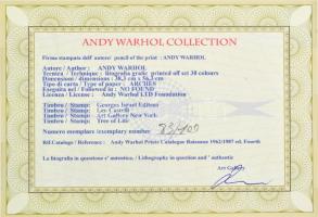 Andy Warhol (1928-1987): Superman. Ofszet litográfia, papír, jelzett a nyomaton. Kézzel sorszámozott...