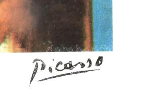 Pablo Picasso (1881-1973): Ülő hölgy (Olga). Ofszet litográfia, papír. Sorszámozott 86/200.Jelzett a...