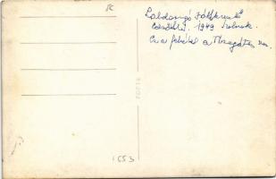 1949 Szolnok, Labdarúgó (foci) játékvezetők edzőtábori csoportképe, photo