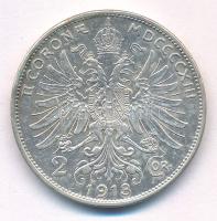 Ausztria 1913. 2K Ag "Ferenc József" T:AU,XF 
Austria 1913. 2 Corona Ag "Franz Josep...