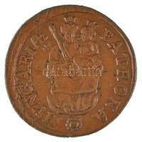 1706K-B Rézpoltúra "II. Rákóczi Ferenc" (2,74g) T:AU patina Hungary 1706. Poltura "Francis II Rákóczi" Kremnitz (2,74g) C:AU patina Huszár: 1549., Unger II.: 1139.a