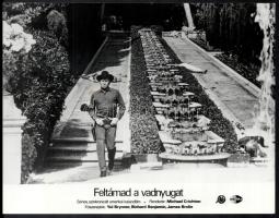 cca 1973 ,,Feltámad a vadnyugat" című amerikai kalandfilm jelenetei és szereplői, 7 db vintage ...