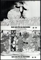 cca 1985 ,,A kurta farkú Peti cica Americicában" című svéd rajzfilm jelenetei, 6 db vintage pro...