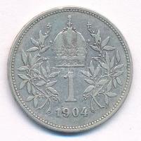 Ausztria 1904. 1K Ag "Ferenc József" T:F
Austria 1904. 1 Corona Ag "Franz Joseph&quo...