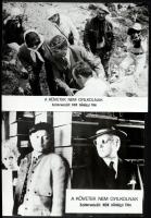 cca 1971 ,,A követek nem gyilkolnak" című NDK bűnügyi film jelenetei és szereplői, 9 db vintage...