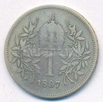 Ausztria 1897. 1K Ag "Ferenc József" T:F 
Austria 1897. 1 Corona Ag "Franz Joseph&qu...