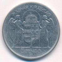 1930. 5P Ag "Horthy jobbra" T:F
Adamo P8