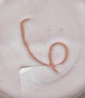 Iparművész kerámia váza, csorgatott mázas, jelzett, hibátlan, m: 20 cm