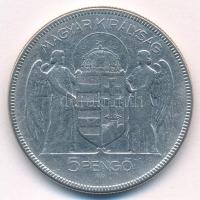 1930. 5P Ag "Horthy jobbra" T:F
Adamo P8